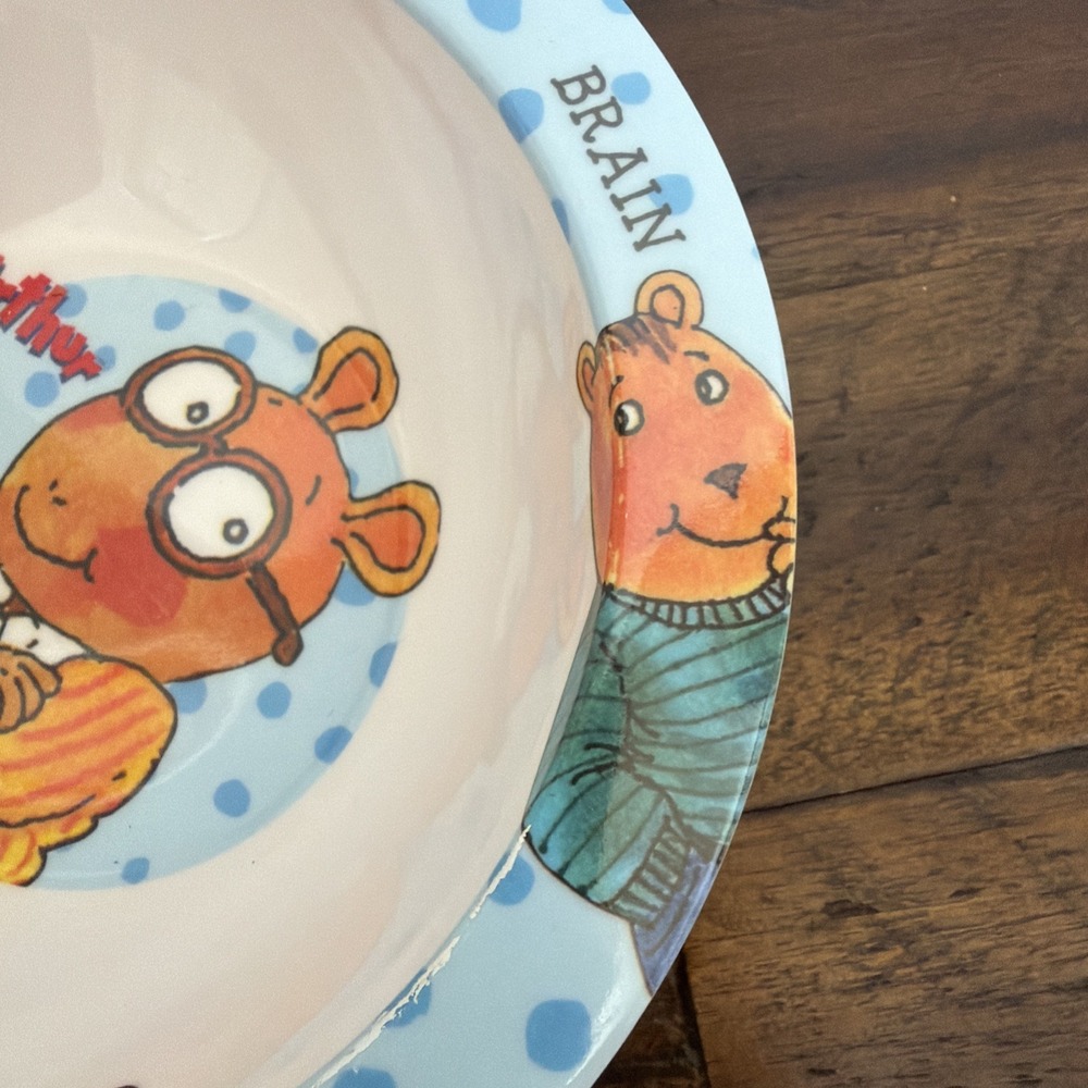 Arthur PBS Cereal Ice Cream Bowl DW Binky Muffy Pal Brain Trudeau - Picture 9 of 10